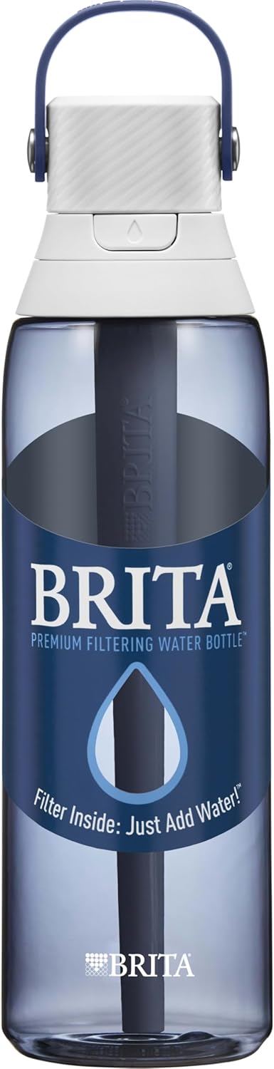 Brita Hard-Sided Plastic Premium Filtering Water Bottle, BPA-Free, Reusable, Replaces 300 Plastic Water Bottles, Filter Lasts 2 Months or 40 Gallons, Includes 1 Filter, Night Sky - 26 oz. - Image 8