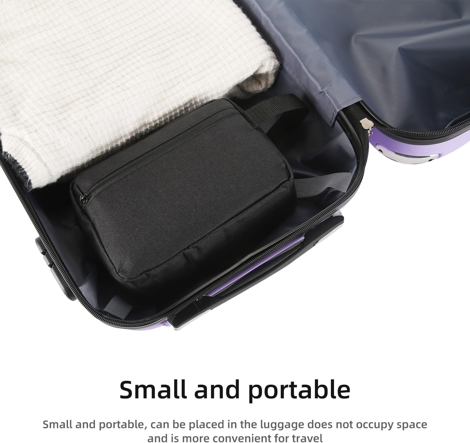 Travel Toiletry bag Toiletry bag for women men Hanging Cosmetic bag Travel accessories for Women Men (Black) - Image 6