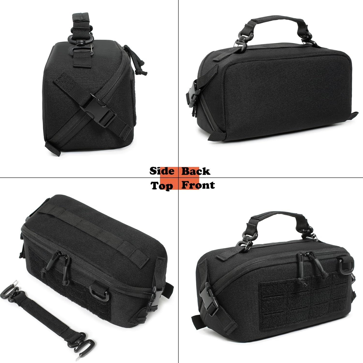 Katadem Tactical Toiletry Bag for Men with Wide Open Design - Travel Toiletry Organizer Hanging Dopp Kit Shaving Bag for Toiletries Accessories,Hygiene Bag EDC Military Tool Molle Pouches - Image 5