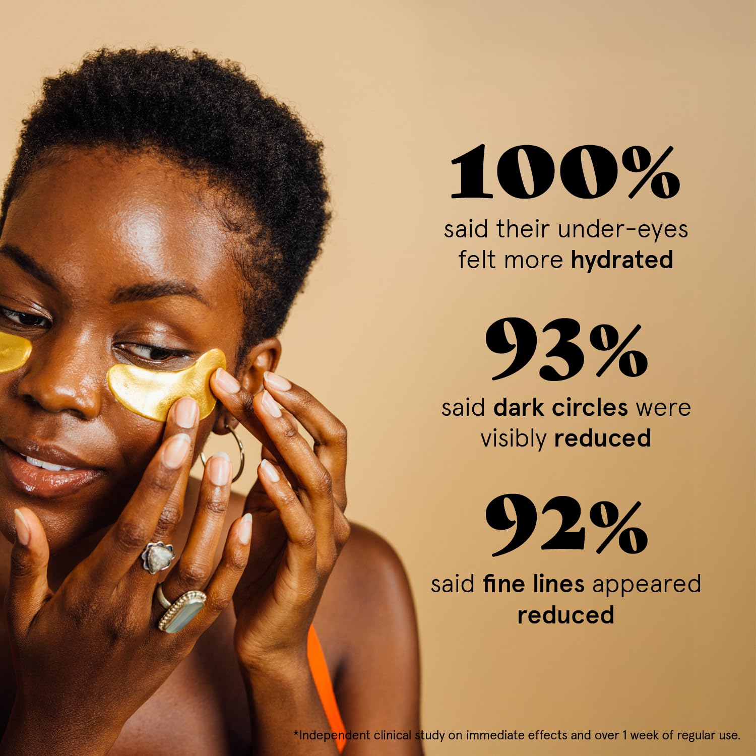 grace & stella Award Winning Under Eye Mask - Stocking Stuffers for Women - Gifts for Teenage Girls - Gel Eye Patches for Dark Circles, Puffy Eyes, Undereye Bags - Vegan - Self Care (24 Pairs, Gold) - Image 2