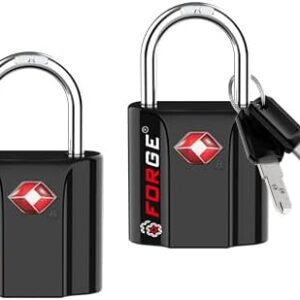 TSA Approved Luggage Locks, Ultra-Secure Dimple Key Travel Locks with Zinc Alloy Body