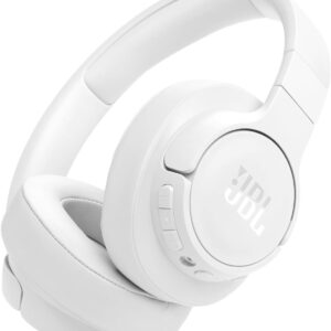 JBL Tune 770NC - Adaptive Noise Cancelling with Smart Ambient Wireless Over-Ear Headphones, Bluetooth 5.3, Up to 70H Battery Life with Speed Charge, Lightweight, Comfortable & Foldable Design (White)