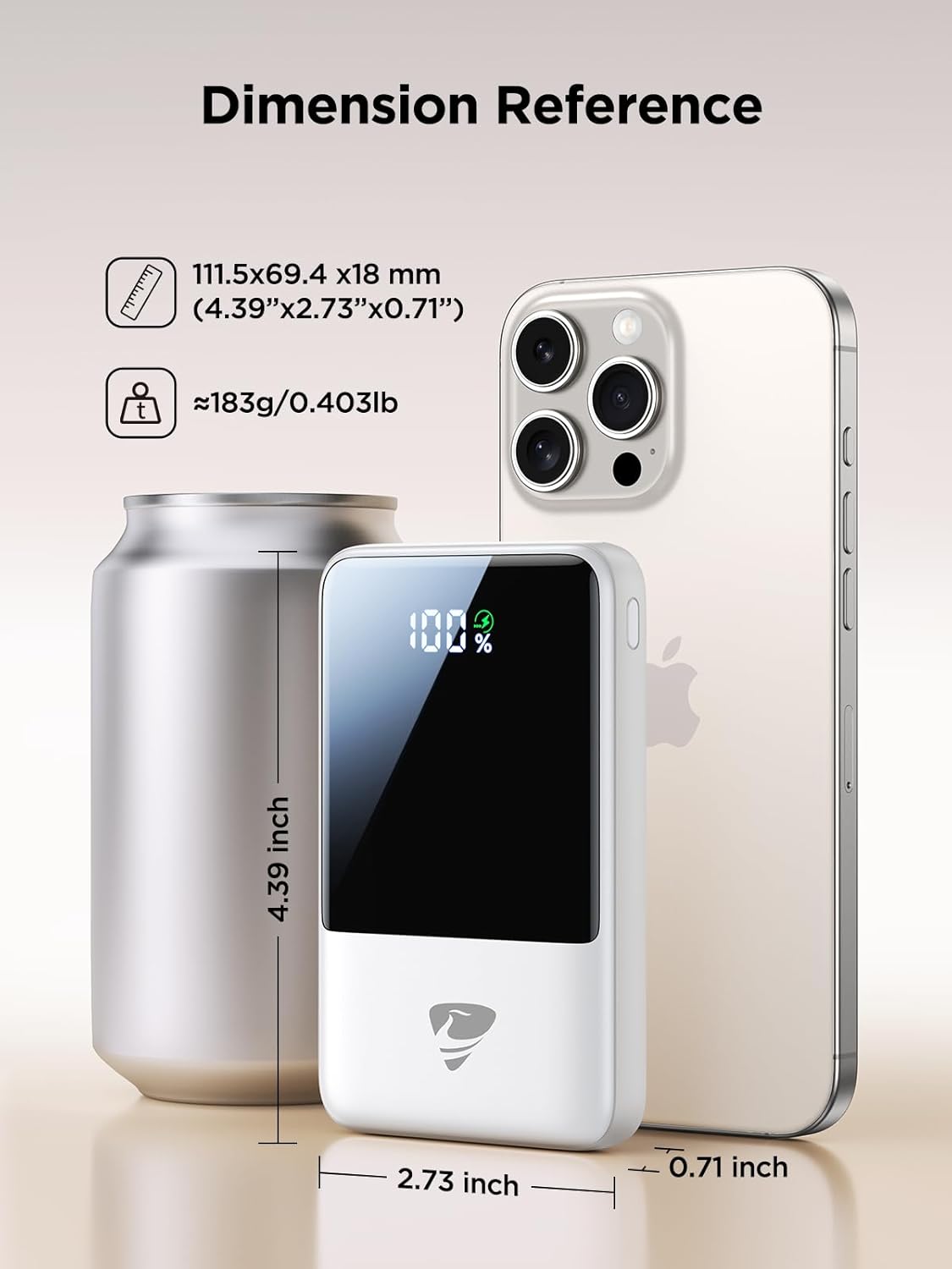 Aioneus Portable Charger, 10000mAh Power Bank 22.5W Fast Charging Portable Charger with Built in Cable Battery Pack USB C Travel Charger for iPhone11 12 13 14 15 16 Samsung GalaxyS24 S23 Android(1 Pk) - Image 2