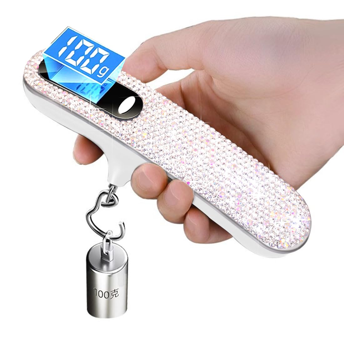 Digital Luggage Travel Scale with Overweight Warning Function, 110 Pounds, Battery Included Portable Handheld Electronic Weighing Luggage Scale - Image 2