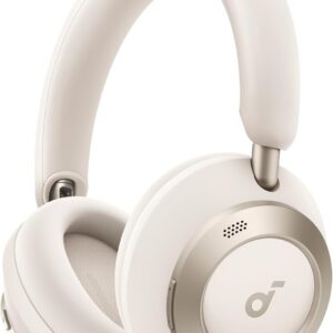 Soundcore Space One Pro, FlexiCurve Over-Ear Headphone, Adaptive Active Noise Cancelling Headphones Driven by 6 Mics, 60H Lossless Audio, Ultra-Fast Charging, Hi-Res Wireless, Comfortable Fit