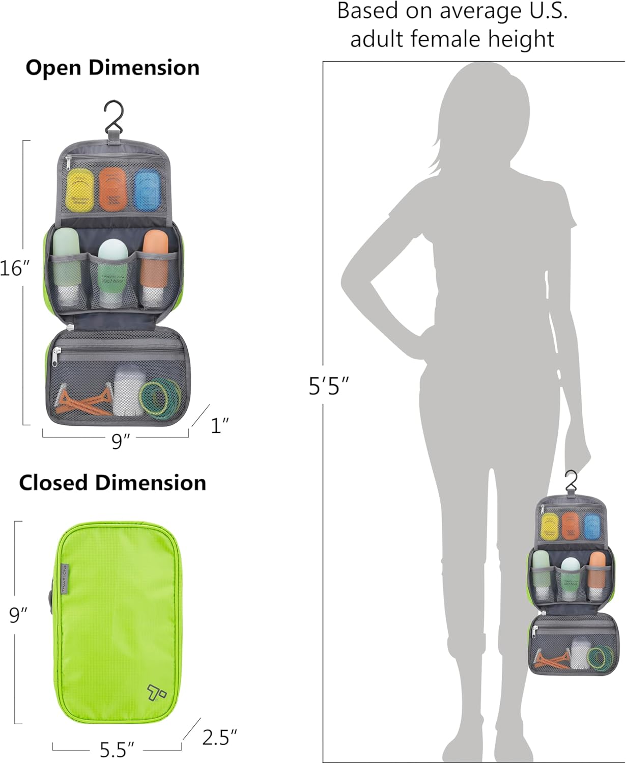 Travelon Compact Hanging Toiletry Kit - Image 2