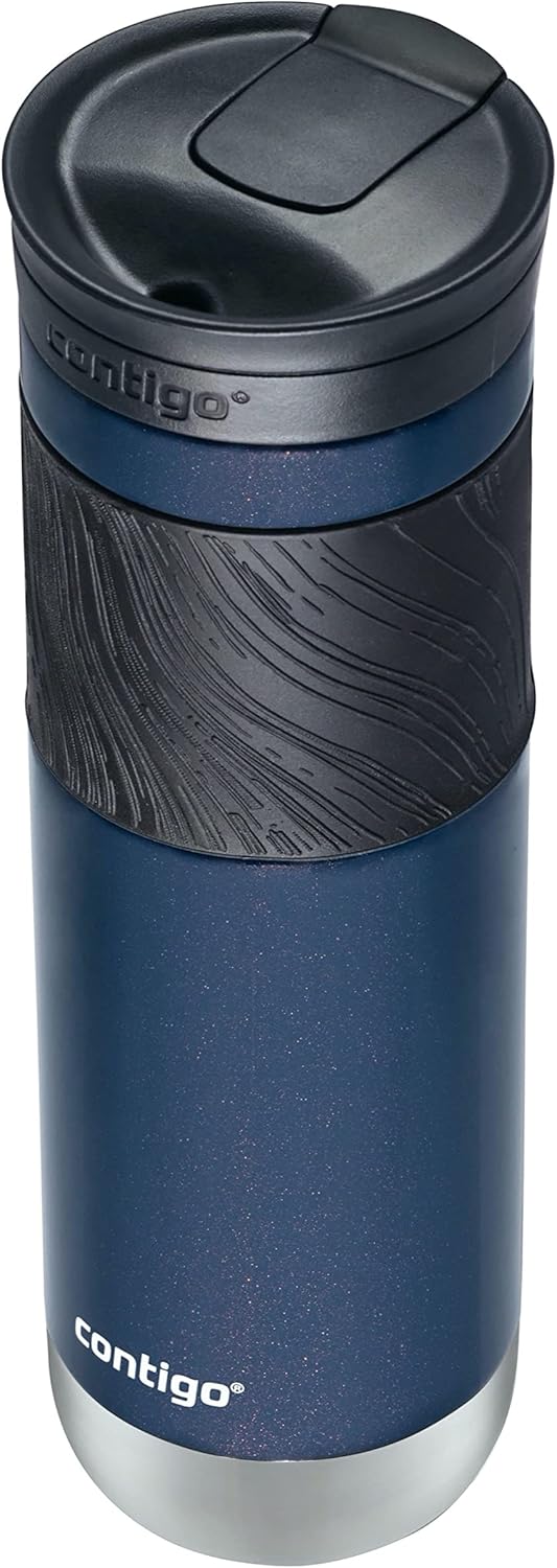Contigo Byron 2.0 Stainless Steel Travel Mug with Snapseal Lid and Grip, 24oz, Midnight Berry, BPA Free and Leak Proof - Image 3