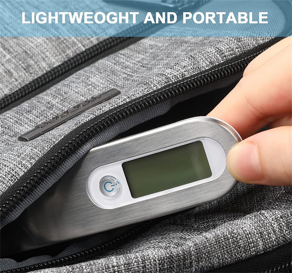 Luggage Scale, 50kg Hand Hanging Portable Travel Scale with Hook Electronic Baggage Weight Measuring Digital Weighing - Image 5