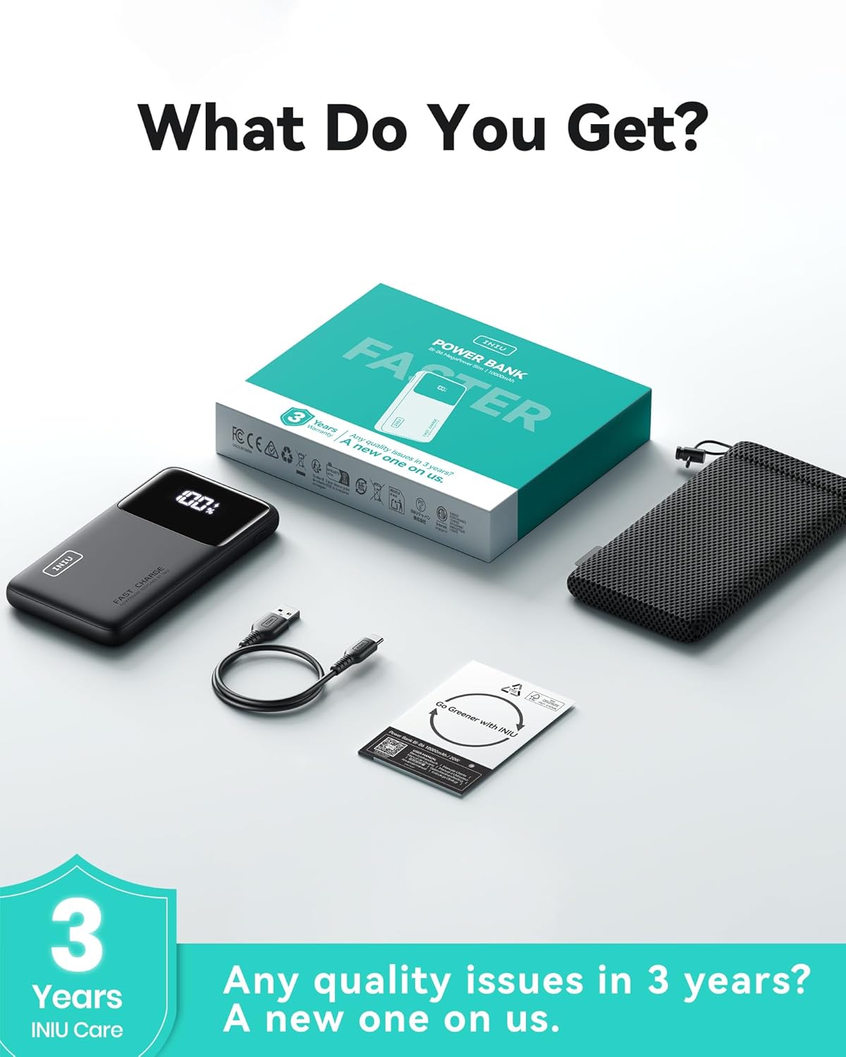 INIU Portable Charger, Slimmest Fast Charging 10000mAh USB C in/Out Power Bank, 22.5W PD3.0 QC4+ Battery Pack, Portable Phone Charger for iPhone 16 15 14 13 12 Pro Samsung S22 S21 Google AirPods iPad - Image 8