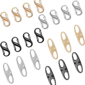 Phinus Lock Combo, Total 21PCS Clips Anti-Theft, Locks Anti-Theft for Luggage, Clothing, Backpacks, Boots, Purses, Travel Outdoor Sports(Black, Silver, Gold)