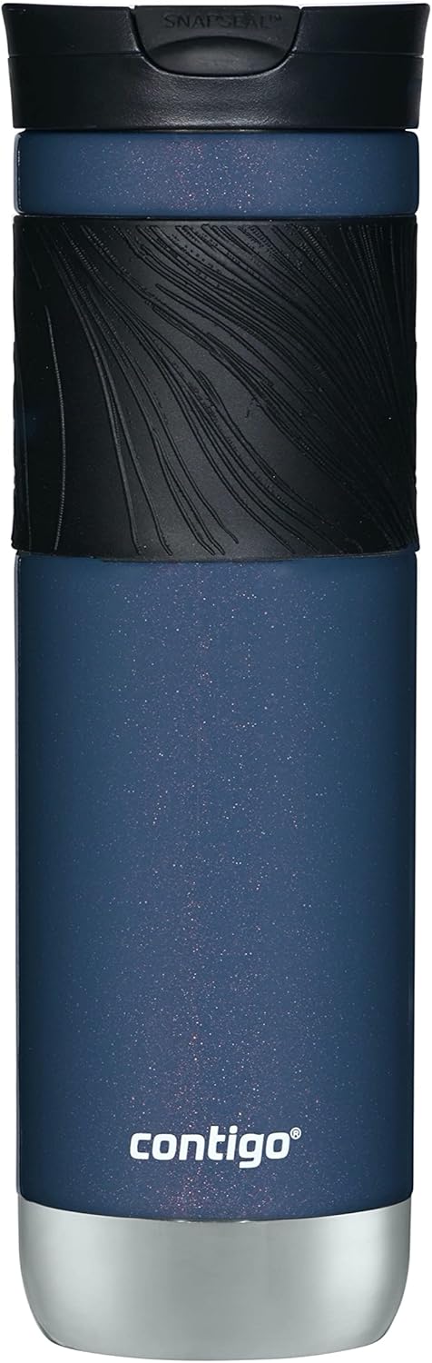 Contigo Byron 2.0 Stainless Steel Travel Mug with Snapseal Lid and Grip, 24oz, Midnight Berry, BPA Free and Leak Proof - Image 2
