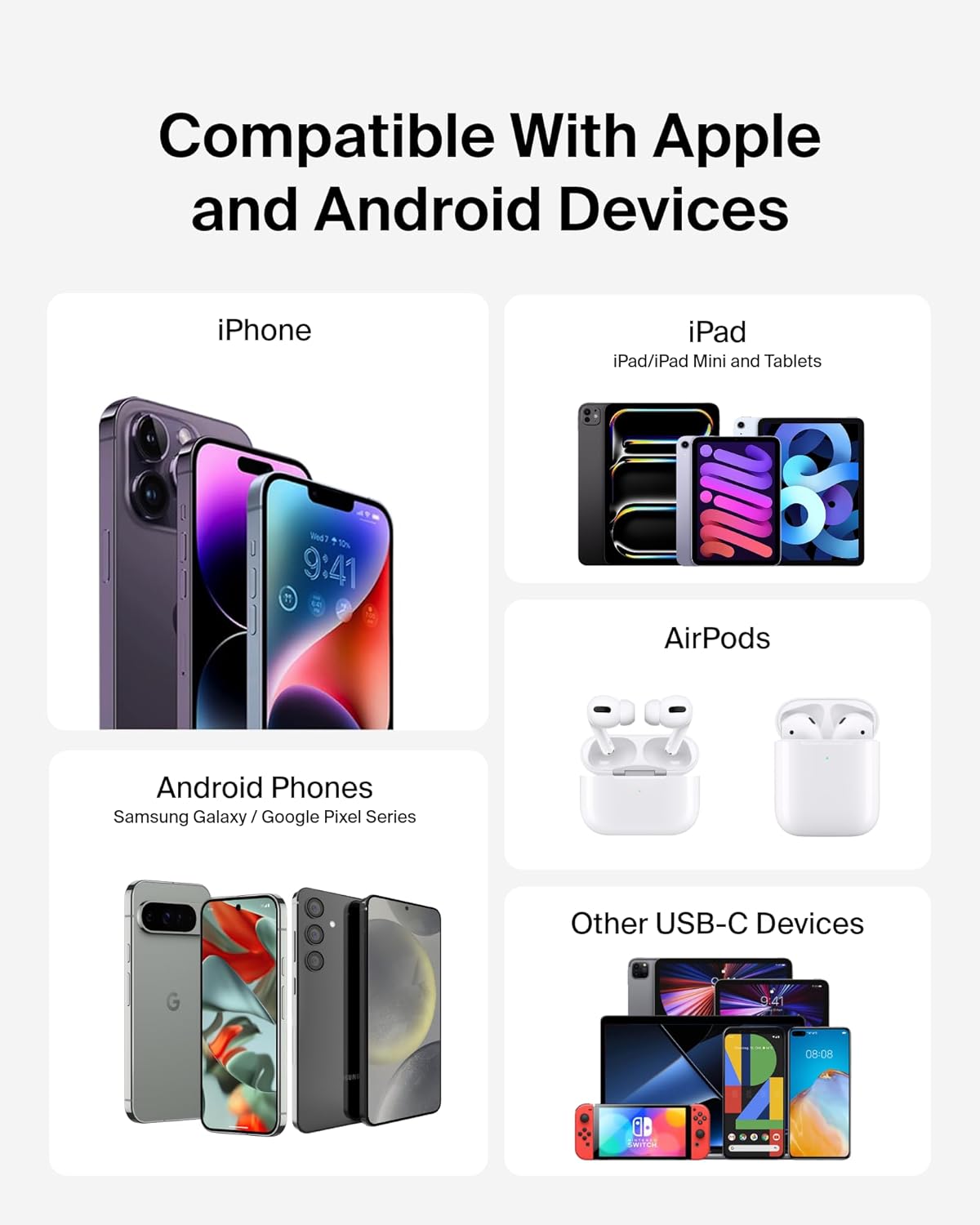 Belkin Portable Charger Power Bank for iPhone/Android - 10,000mAh, 23W Battery Pack for Phone with Integrated USB-C, Lightning Cables - Pass-Through Capability, Charge 2 Devices at Once - Image 10