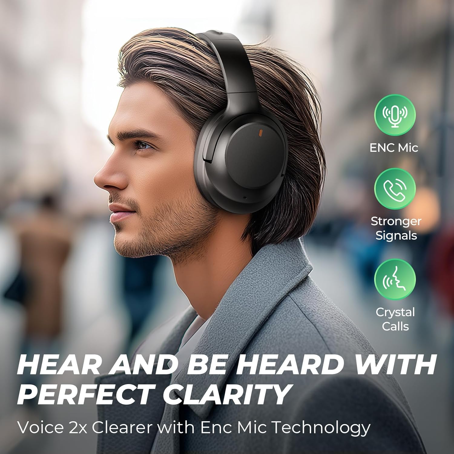 Noise Cancelling Headphones Stocking Stuffers for Men Women Teens Boys Girls: Upgraded HiFi Stereo, 2X Softer Comfort, White Elephant Gifts for Adults, Durable for Traveling/Gym Use/Home Office/School - Image 6