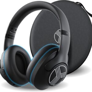 TREBLAB Z2 Hybrid Active Noise Cancelling Workout Headphones - Signature-HD Sound, Deep Bass, 58H Battery, Comfortable, Foldable Over Ear Bluetooth Headphones Wireless w/Mic for Calls for Gym, Sport
