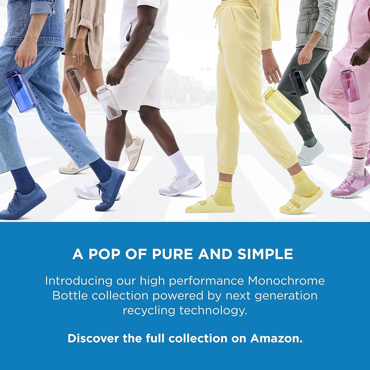 Nalgene Sustain Tritan BPA-Free Water Bottle Made with Material Derived From 50% Plastic Waste (using ISCC certified mass balance), 32 OZ, Wide Mouth - Image 5