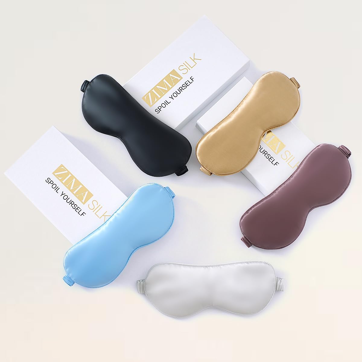 ZIMASILK Adjustable 100% 22 Momme Mulberry Silk Sleep Mask for Sleeping, Filled with Premium Mulberry Silk, Softest & Breathable Blackout Eye Sleeping Mask (Black) - Image 9