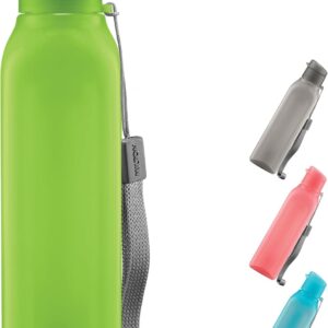 MILTON Travel Water Bottle – 1Pcs Reusable Sports Bottle with Easy Open Close Lid and Leakproof Neck – Food Grade Plastic Water Bottles for Adults and Kids, School, Gym