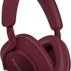 Bowers & Wilkins Limited Edition Px7 S2e Over-Ear Headphones, Bluetooth Headphones Over Ear with Enhanced Noise Cancellation, Transparency Mode, Crystal-Clear Calls, 30-Hour Battery Life, Ruby Red