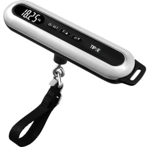 Travel Luggage Scale 110lb Digital Suitcase Scale Portable Weight Scale Handheld Baggage Scale High Precision Stainless Steel Luggage Scale Carry-on Weight Scale Lightweight Travel Tool