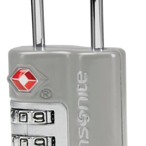 Samsonite 3-Dial Combination Lock, TSA Approved Travel Lock, Light Grey