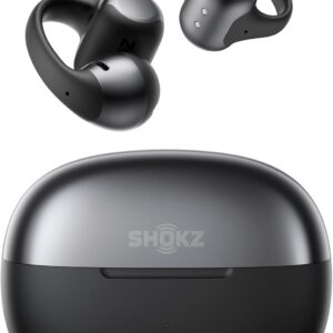 SHOKZ OpenDots ONE-Open-Ear Headphones, Clip-On Earbuds-Wireless Bluetooth Earbuds with Microphone-Secure, Lightweight, Comfort-Premium Dolby Audio-Water Resistant-Fast Charging-Up to 40 hrs Playtime