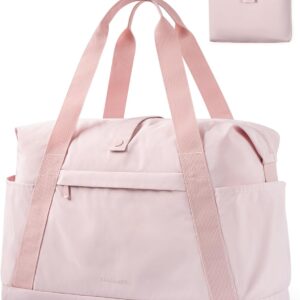 BAGSMART Personal Item Travel Bag For Spirit Airlines, 23L Lightweight Gym Bag for Women Foldable Duffle Bag Weekender Overnight Bag for Travel, Gym