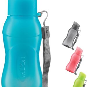 MILTON Travel Water Bottle – 1Pcs Reusable Sports Bottle with Easy Open Close Lid and Leakproof Neck – Food Grade Plastic Water Bottles for Adults and Kids, School, Gym