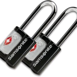 Samsonite 2 Pack Key Lock, TSA Approved Travel Lock, Black