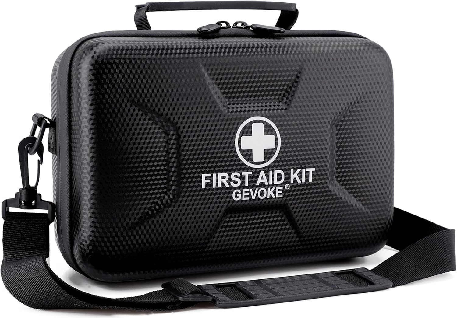 410 Piece Waterproof Hard Shell First Aid Kit for Home, Car, Travel, Camping, Truck, Hiking, Sports, Office, Vehicle & Outdoor Emergencies - Emergency Medical Kits (Black)