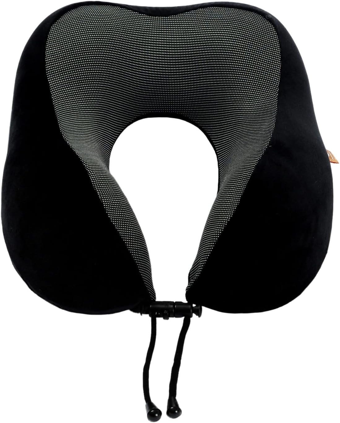 Memory Foam Travel Pillow, Neck Pillow with 360-Degree Head Support, Comfortable Ideal for Sleeping on Airplane, Car, Train, Bus and Home Use, Comes with Storage Bag (Black) - Image 2