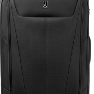 Travelpro Maxlite 5 Softside Expandable Luggage with 4 Spinner Wheels, Lightweight Suitcase, Men and Women, Black, Checked-Large 29-Inch