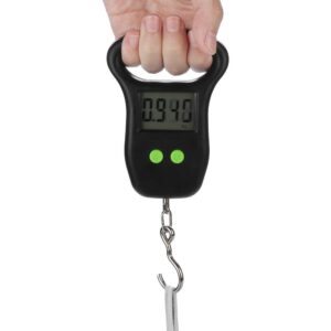 50kg x 10g Portable Digital Hanging Scale, Luggage Scales for Suitcases, Luggage Scale, Electronic Package Scale, Travel Essentials Cool Stuff forfor Men Women (Battery Included)