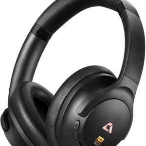 1Mii AI Y8+ Hybrid Noise Cancelling Headphones Bluetooth 6.0, Over Ear Wireless LDAC Hi-Res Audio, 100H Playtime Comfort Fit for Airplane Travel Home, AI Translation Voice Chat Custom EQ via App Black