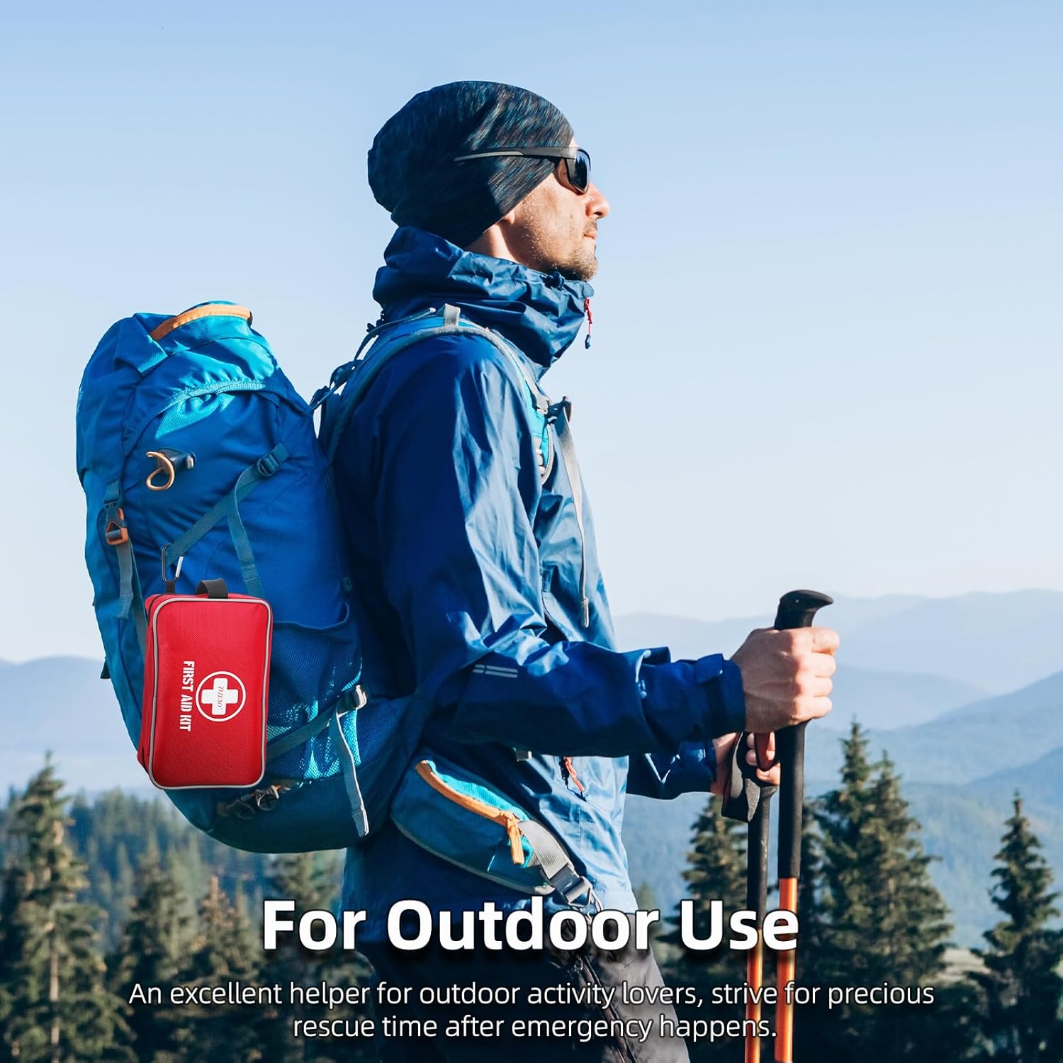 330 Piece First Aid Kit, Premium Waterproof Compact Trauma Medical Kits for Any Emergencies, Ideal for Home, Car, Travel, Camping, Hiking, Truck, Office, Sports (Medium) - Image 6