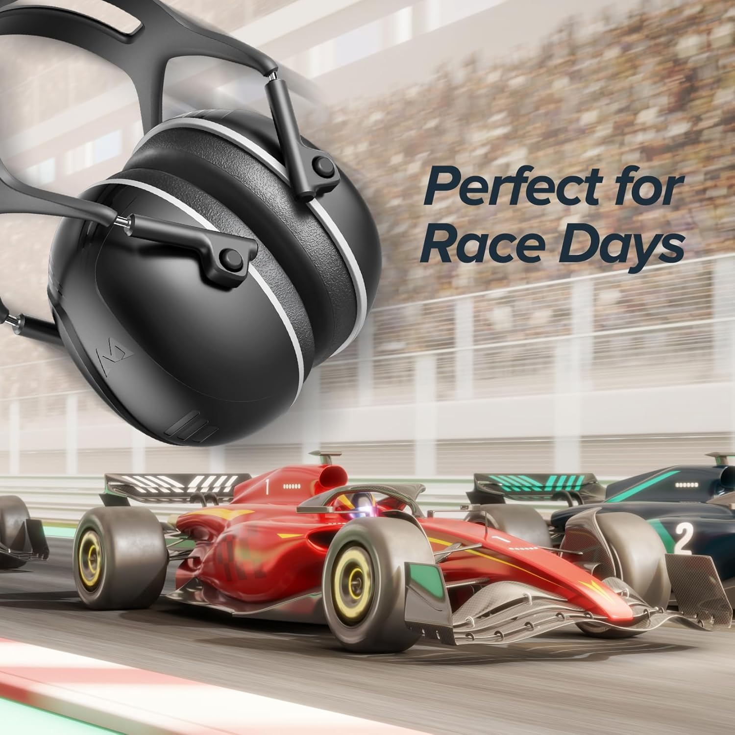 SNR 35dB High Noise Cancelling Ear Muffs, Ear Protection for Mowing, Adult Noise Cancelling Headphones for Autism, Hearing Protection Ear Muffs for Noise, Noise Reduction Earmuffs for Shooting,Mowing - Image 5