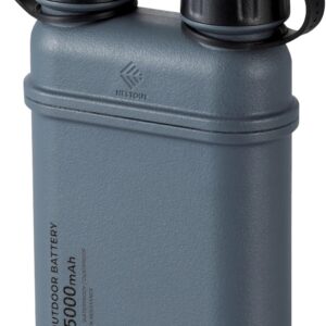 ELECOM NESTOUT Rugged Power Bank, 15000mAh Outdoor Charger, 32W USB C Fast Charging PD, Waterproof IP67, Heavy Duty Shockproof, Tactical Battery Pack for iPhone Tablet Hiking Camping Survival (Gray)