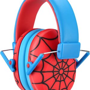 ProCase Kids Noise Cancelling Headphones, Kids Ear Protection Monster Jam Truck, Fireworks Hearing Protection Noise Reduction, Noise Canceling Earmuffs for Sensory Autism Toddler Children -Red