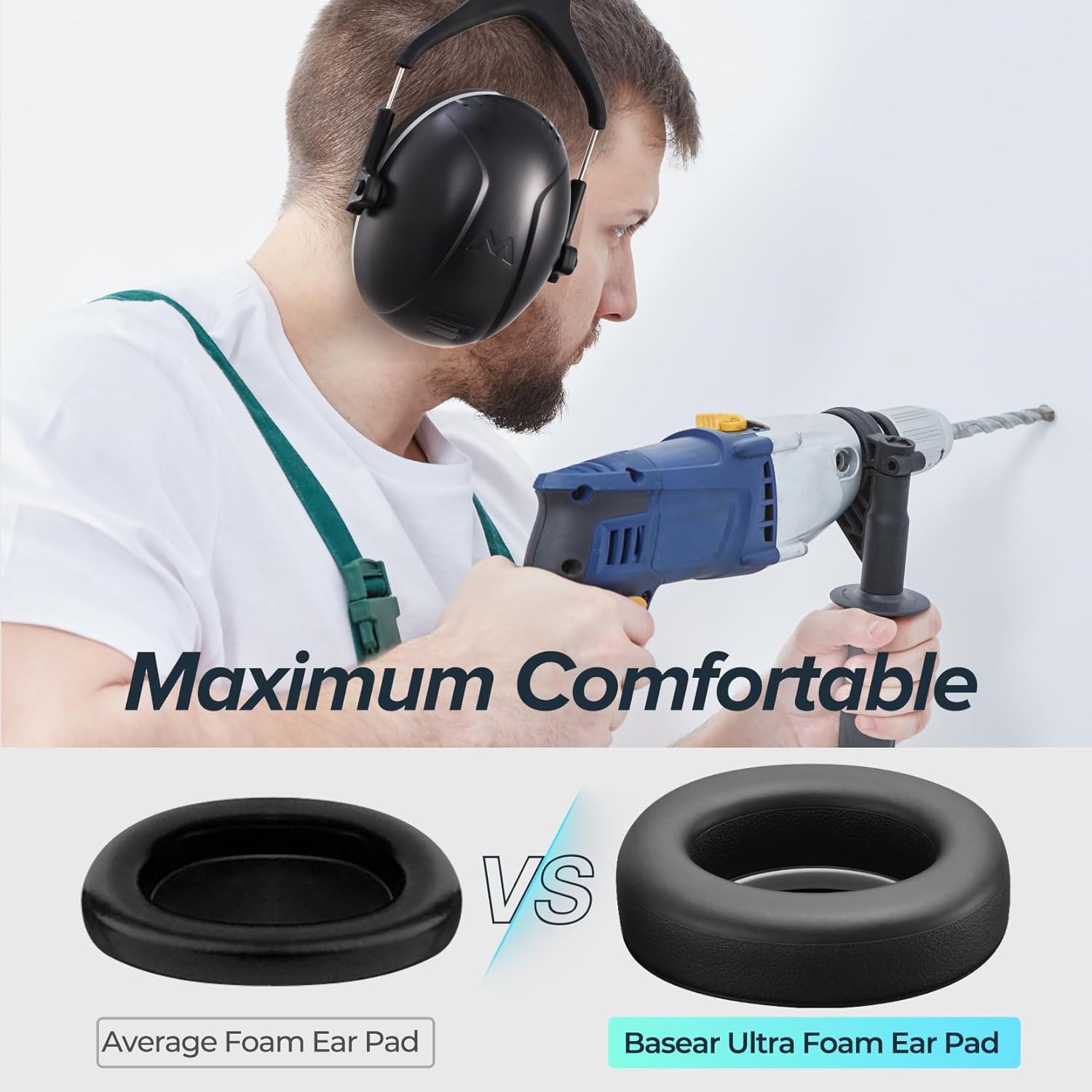 SNR 35dB High Noise Cancelling Ear Muffs, Ear Protection for Mowing, Adult Noise Cancelling Headphones for Autism, Hearing Protection Ear Muffs for Noise, Noise Reduction Earmuffs for Shooting,Mowing - Image 3