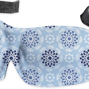 Bucky 40 Blinks No Pressure Eye Mask for Travel & Sleep, Starling Blue, One Size