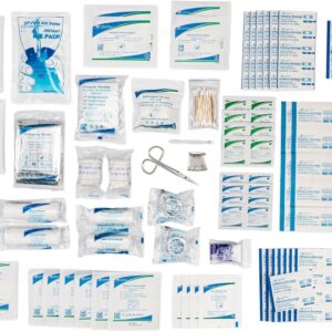 First Aid Kit Refill - 200 Piece - Extra Replacement Supplies for First Aid Kits, Loose Packed Restock Supply Pack
