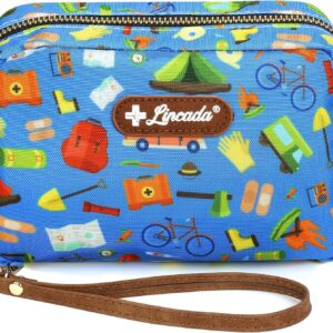 Portable Travel First Aid Kit for Kids and Adults, 143 Pieces All-Purpose Emergency First Aid Kit for Home, Car, Diaper Bag, Survival, Camping, Hiking, and More