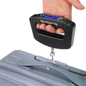 Luggage Scale with Large Handle Webbing Hook Handheld Weight Scale for Travel Suitcase Parcel