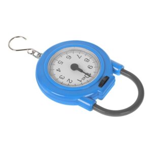 Portable Mini Electronic Scale with Hook, Handheld Digital Luggage and Fish Weighing Scale, High Precision Blue Mechanical Balance for Travel and Home Use