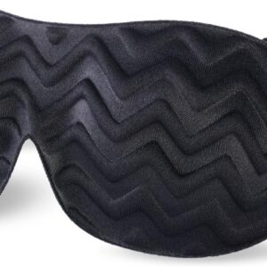 Bucky Ultralight Travel & Sleep Chevron Eye Mask, Black, One Size