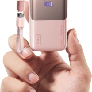INIU Pocket Size Portable Charger, Ultra Small 10000mAh 45W PD Power Bank, Fast Charging Battery Pack, Travel Essentials Powerbank for iPhone 17 16 Pro Air, Xiaomi 17 Pro Max 16 15 14, Samsung S24 etc