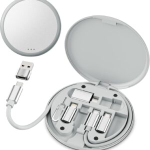 Basesailor Multi USB Charging Adapter Kit,USB 3.0 to USBC Adapter Set,1FT 100W Charger Cable,Type C to iOS Micro,Portable Travel Converter Case Box for Apple iPhone 17 16 15 Pro Max Air,Samsung S25