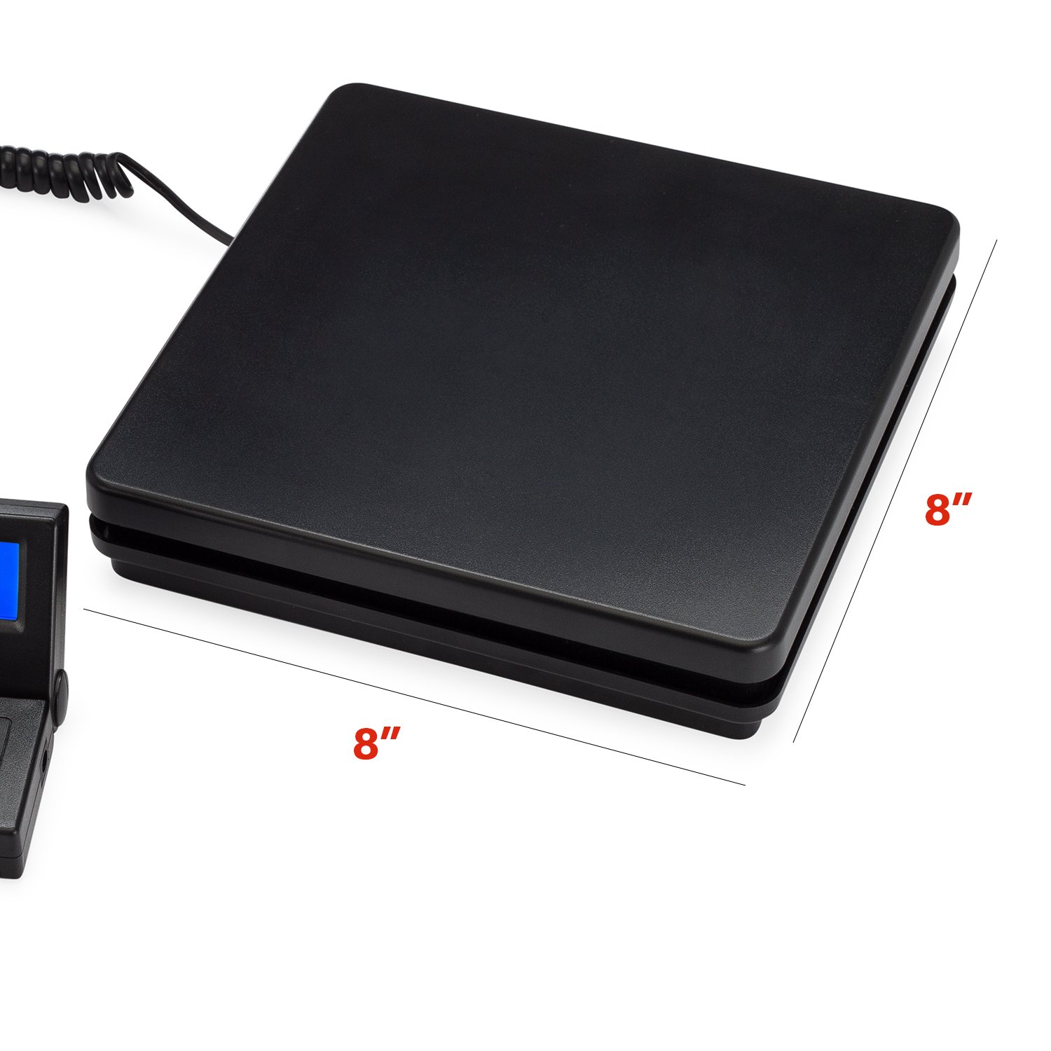 Smart Weigh Digital Postal Shipping Scale, 110lb/50kg to 0.1oz/2g Precision, Hold Function, Separate Wall-Mount Screen, AC Adapter & Batteries Included - Image 7