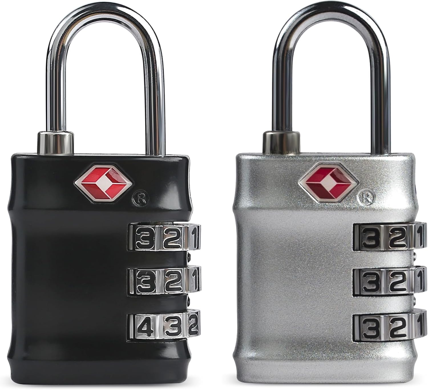 Luggage Locks TSA Approved, Small Padlock Combination for Travel Essentials, TSA Locks for Luggage, Gym Locker, Suitcase, Zipper, Gun Case, Candados para Locker, Outdoor Fence, Shed