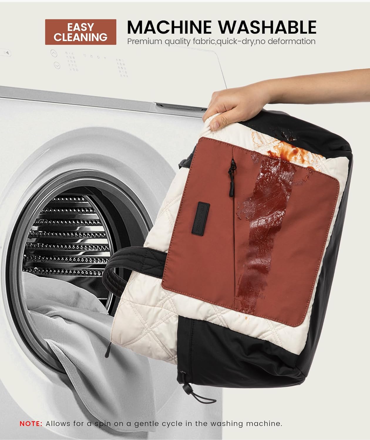 LOVEVOOK Tote Bag for Women, puffer tote bag for Work Travel Nurse, Lightweight quilted Bags with Compartments - Image 9