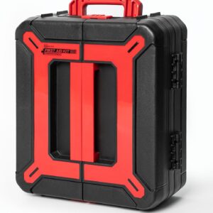 Hard Case First Aid Kit 408 Pcs - Wall Mountable Trauma Kit for Car, Home, Office & Truck - Comprehensive Large First Aid Supplies with Color-Coded Labelled Compartments